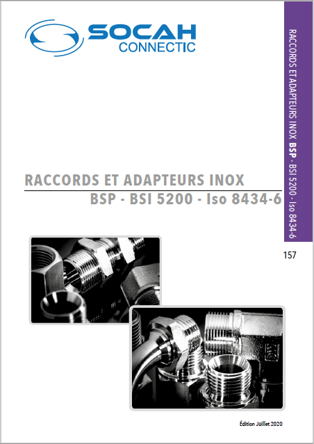 Socah Connectic - DOCUMENTATION RACCORDS ET ADAPTEURS BSP INOX