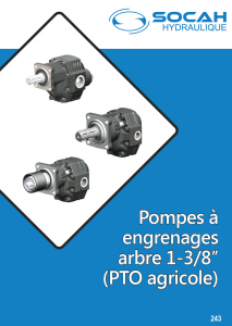 Pompes à engrenages arbre 1-3/8" (PTO agricole)